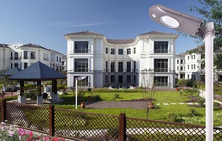 all in one solar street light application