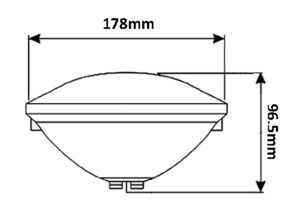 PAR56 pool light bulb size