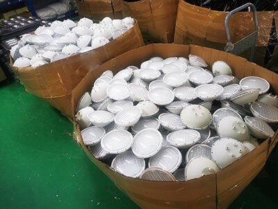 Plastic PAR56 swimming pool light bulb mass production