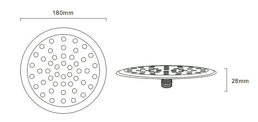 resin filled swimming pool light 10W size