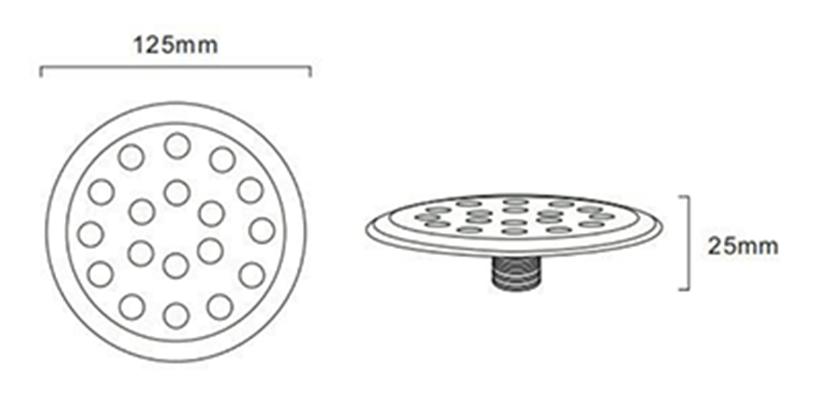 resin filled swimming pool light 10W size