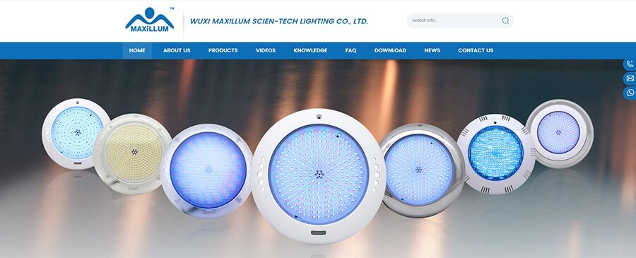pool light supplier Maxillum
