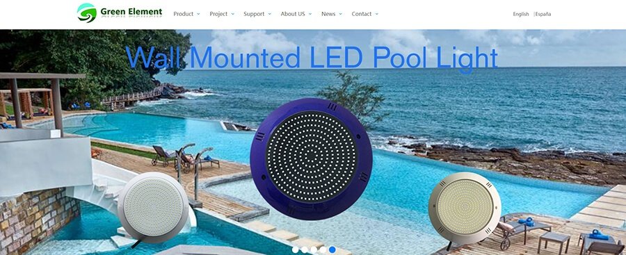 pool light supplier green element