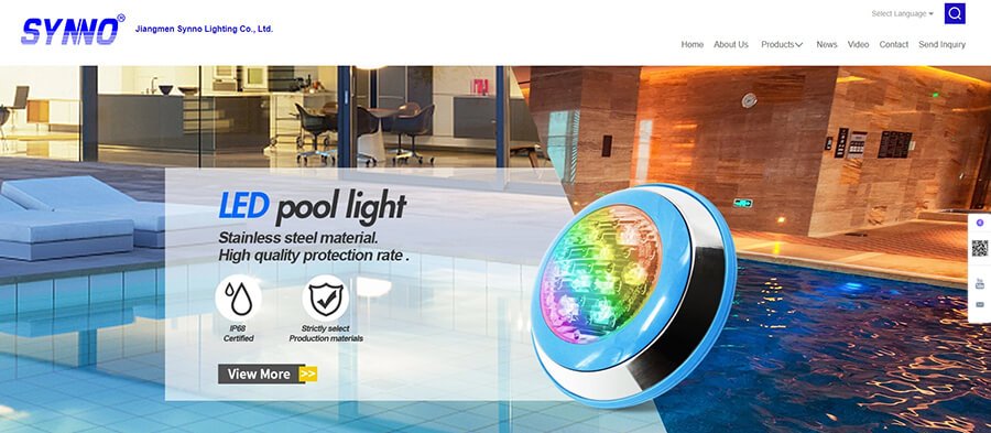 swimming pool light supplier synno
