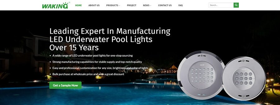 swimming pool light supplier waking