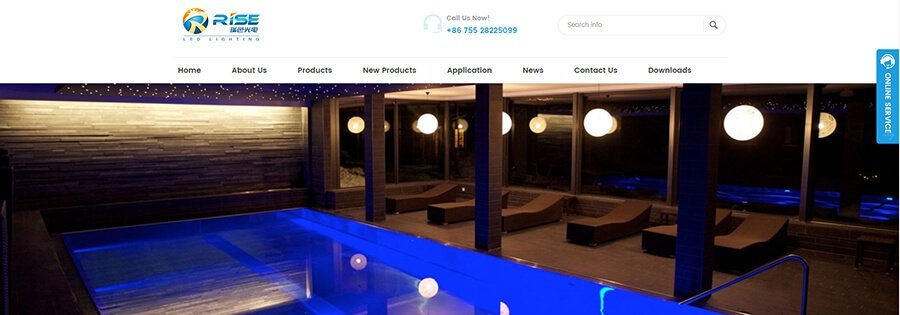 underwater pool light supplier RISE