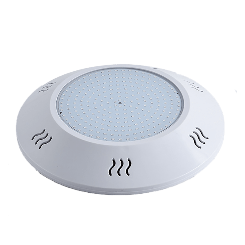 Resin filled swimming pool light 280 side