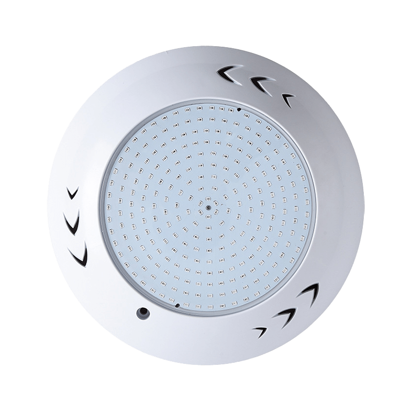 Resin filled swimming pool light front