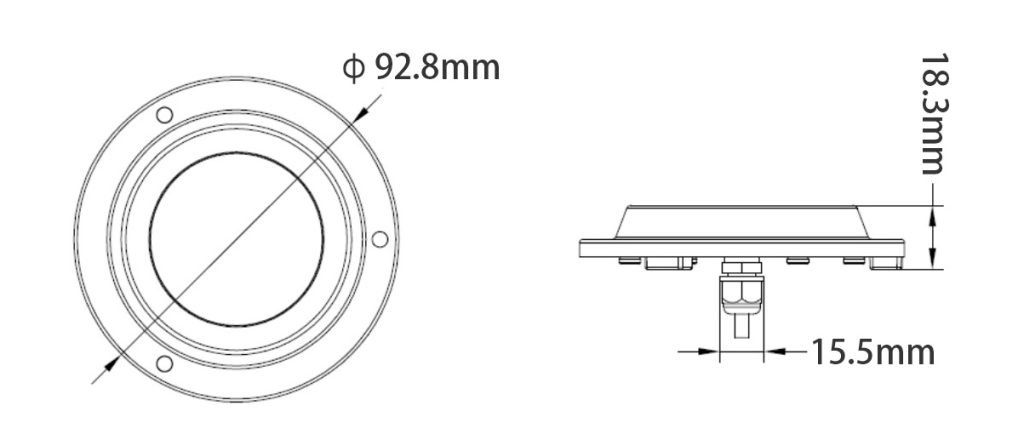 stainless steel 316 led boat light underwater light size
