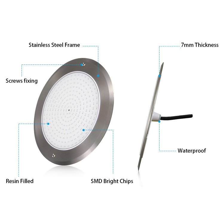 stainless steel swimming pool light ultra slim