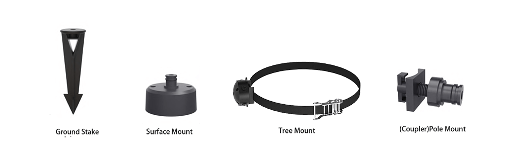 Rose garden light mounting ways Rose garden light mounting ways