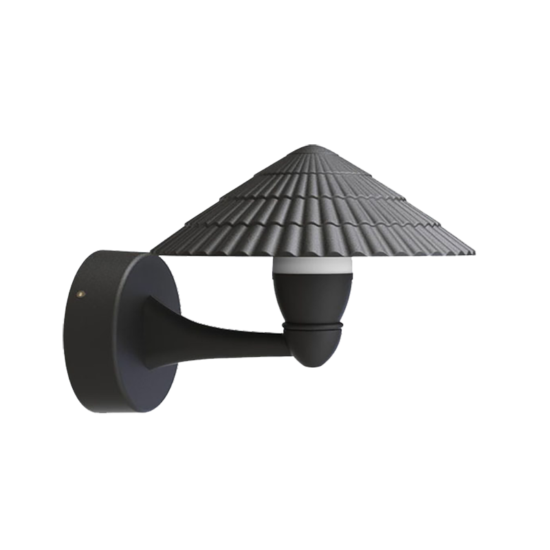 Umbrella LED outdoor wall lamp