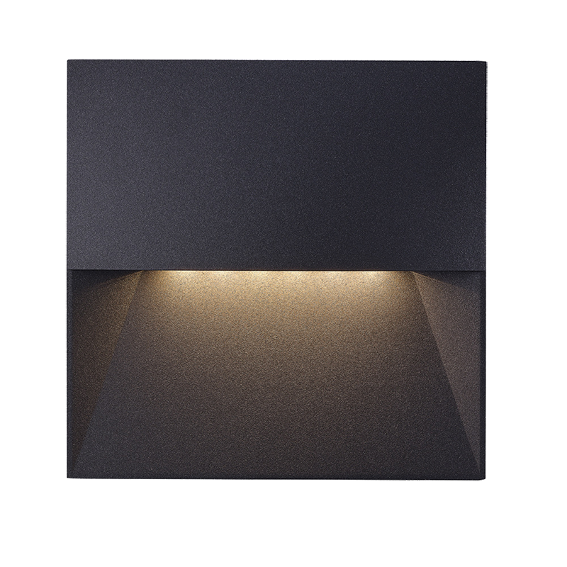 LED Step light square dark grey