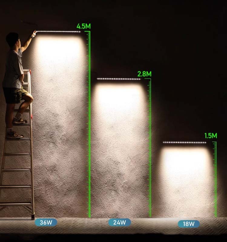 LED wall washer illuminate height LED wall washer illuminate height